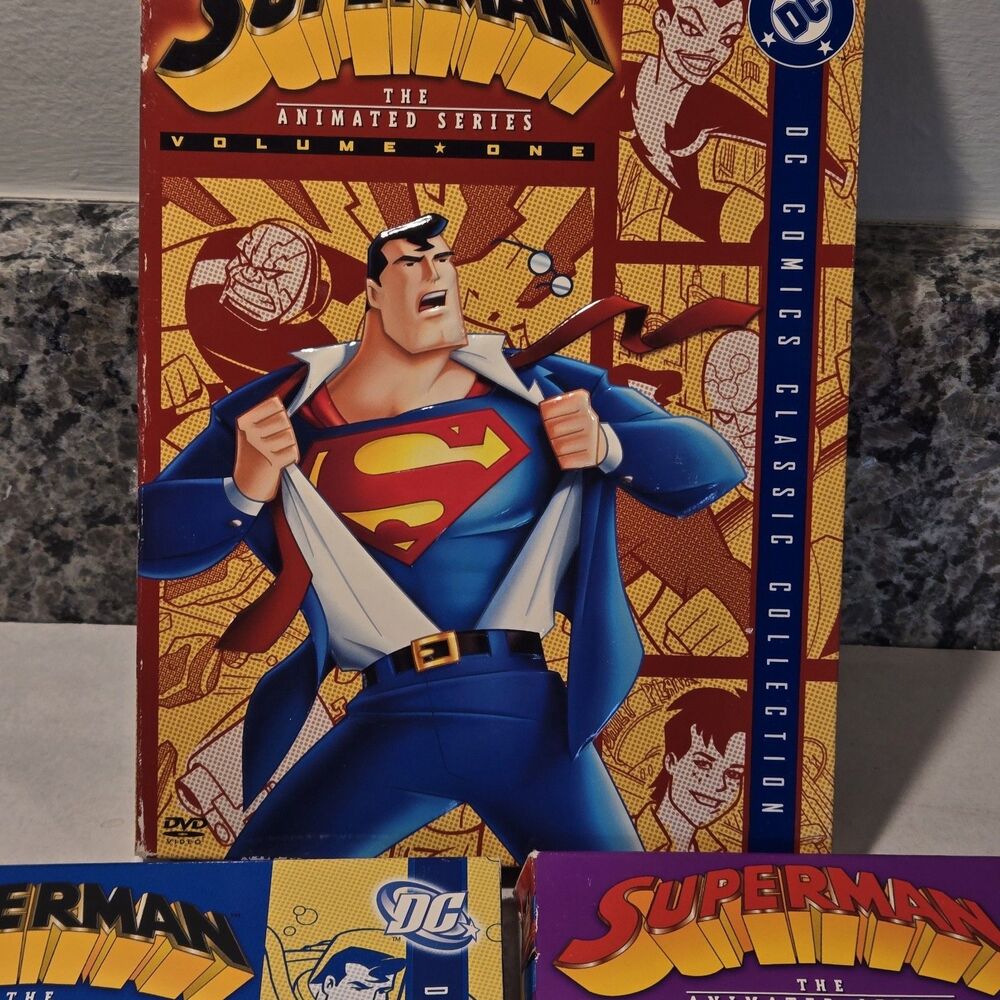 Superman: The Animated Series - DVD Set Volumes 1, 2, & 3 (DC Comics Classic) - Picture 2 of 16